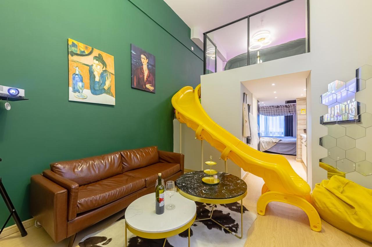 Loft Apartment With Slide Hammock With Movie Viewing Hangzhou Exterior photo