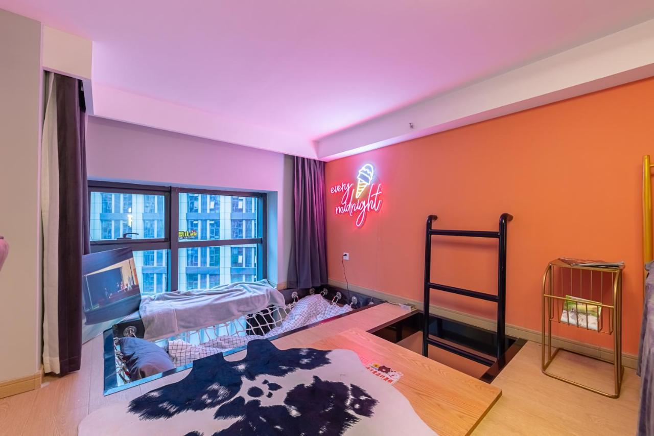 Loft Apartment With Slide Hammock With Movie Viewing Hangzhou Exterior photo
